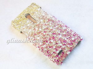 flower shower swarovski decoration iphone case